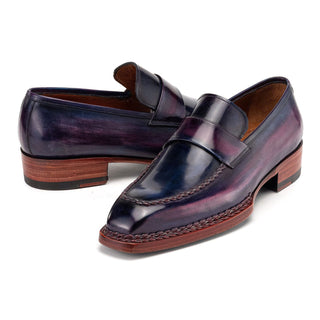 Paul Parkman 8503 Men's Handmade Shoes Calf-Skin Leather Norwegian Welted Loafer (PM6473)-AmbrogioShoes