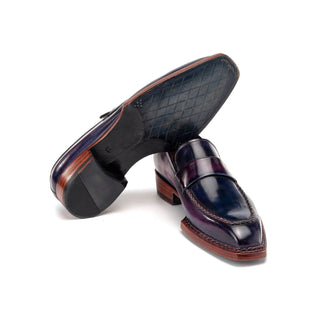 Paul Parkman 8503 Men's Handmade Shoes Calf-Skin Leather Norwegian Welted Loafer (PM6473)-AmbrogioShoes