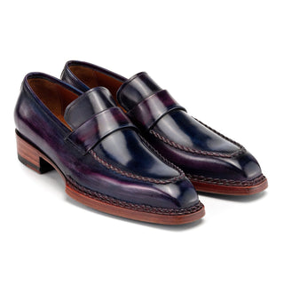 Paul Parkman 8503 Men's Handmade Shoes Calf-Skin Leather Norwegian Welted Loafer (PM6473)-AmbrogioShoes