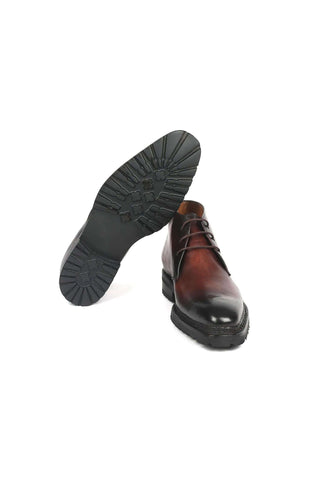 Paul Parkman 8504-BRW Brown Leather Norwegian Welted Chukka Boots (PM6360)