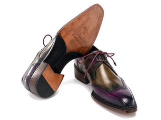Paul Parkman 8505 Calf-Skin Leather Norwegian Welted Wingtip Derby (PM6446)-AmbrogioShoes