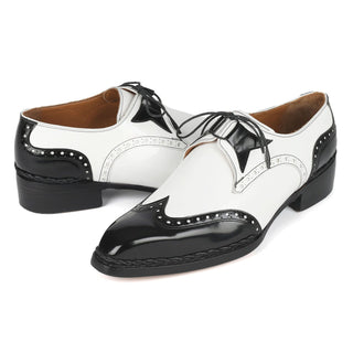 Paul Parkman 8505 Calf-Skin Leather Norwegian Welted Wingtip Derby (PM6446)-AmbrogioShoes