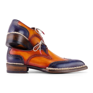 Paul Parkman 8505 Calf-Skin Leather Norwegian Welted Wingtip Derby (PM6446)-AmbrogioShoes