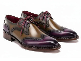 Paul Parkman 8505 Calf-Skin Leather Norwegian Welted Wingtip Derby (PM6446)-AmbrogioShoes