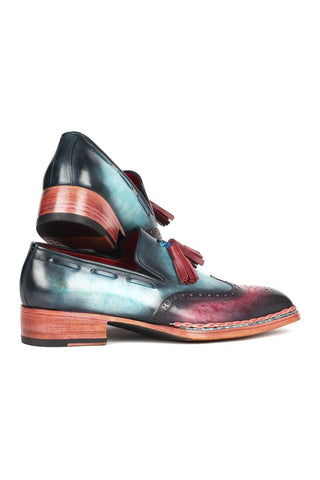 Paul Parkman 8507 Calf-Skin Leather Norwegian Welted Wingtip Loafers (PM6351)