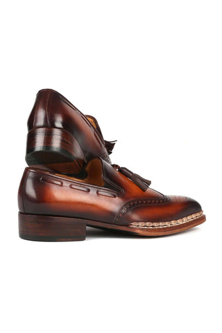 Paul Parkman 8507 Leather Norwegian Welted Wingtip Loafers (PM6351)