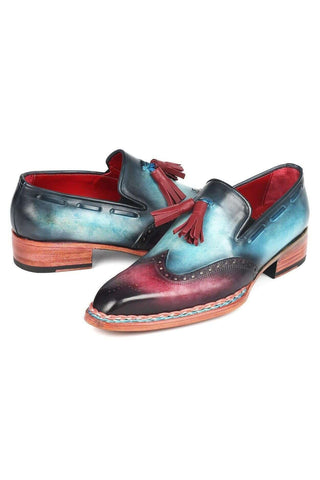 Paul Parkman 8507 Leather Norwegian Welted Wingtip Loafers (PM6351)