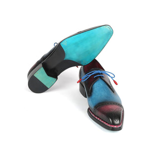 Paul Parkman 8508 Men's Shoes Calf-Skin Leather Norwegian Welted Cap Toe Derby (PM6379)-AmbrogioShoes