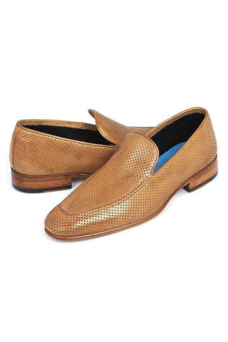 Paul Parkman 874 Perforated Leather Slip-On Loafer
