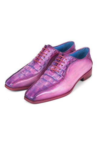 Paul Parkman 94 Croco Embossed Calf-Skin Leather Bicycle Toe Oxfords (PM6368)