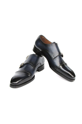 Paul Parkman 9468 Calf-Skin Leather Double Monk Strap (PM6416)