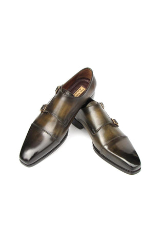 Paul Parkman 9468 Calf-Skin Leather Double Monk Strap (PM6416)