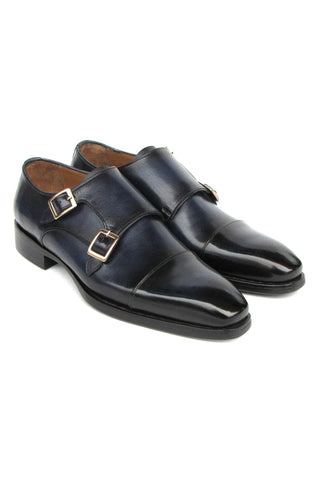 Paul Parkman 9468 Calf-Skin Leather Double Monk Strap (PM6416)