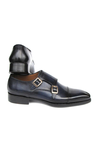 Paul Parkman 9468 Calf-Skin Leather Double Monk Strap (PM6416)