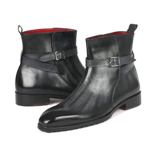 Paul Parkman 955 Men's Shoes Patina Calf-Skin Leather Jodhpur Boots (PM6335)-AmbrogioShoes