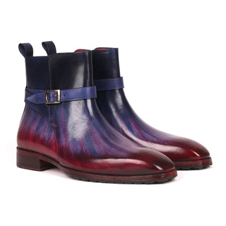 Paul Parkman 955MIX32 Men's Shoes Multi-Color Patina Leather Jodhpur Boots(PM6257)-AmbrogioShoes