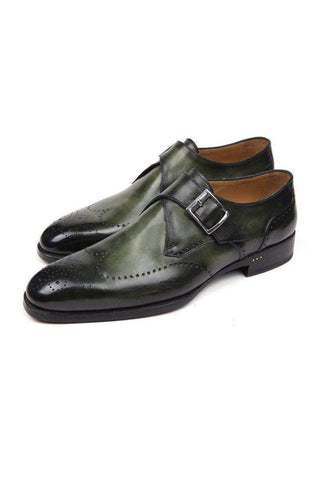 Paul Parkman 98F54 Leather Single Monk-Strap