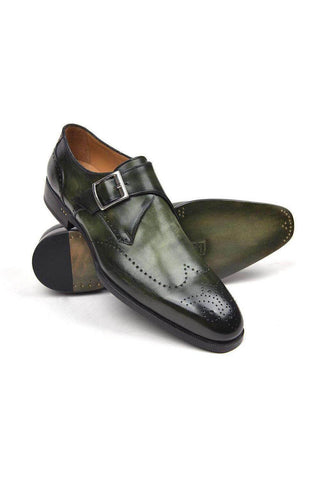 Paul Parkman 98F54 Leather Single Monk-Strap