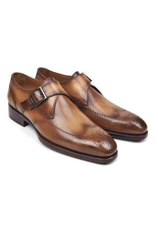Paul Parkman 98F54 Leather Single Monk-Strap