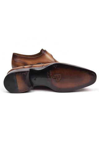 Paul Parkman 98F54 Leather Single Monk-Strap