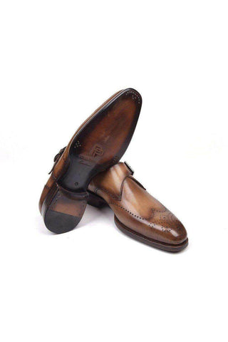 Paul Parkman 98F54 Leather Single Monk-Strap