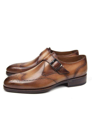 Paul Parkman 98F54 Leather Single Monk-Strap