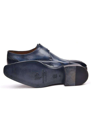 Paul Parkman 98F54 Leather Single Monk-Strap