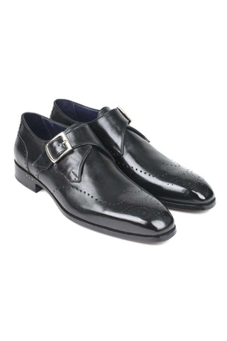 Paul Parkman 98F54 Leather Single Monk-Strap