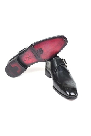 Paul Parkman 98F54 Leather Single Monk-Strap