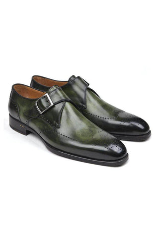 Paul Parkman 98F54 Leather Single Monk-Strap