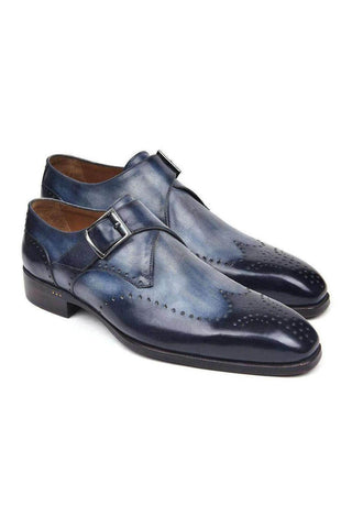 Paul Parkman 98F54 Leather Single Monk-Strap