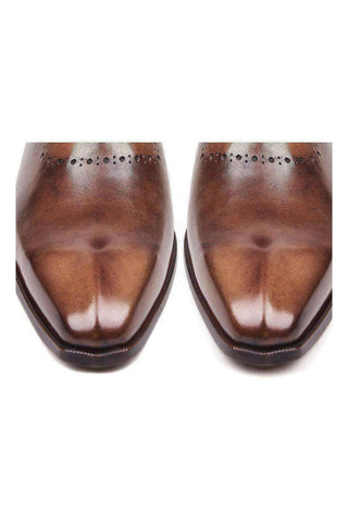 Paul Parkman AG44 Calf-Skin Leather Whole-Cut Oxfords (PM6314)-AmbrogioShoes