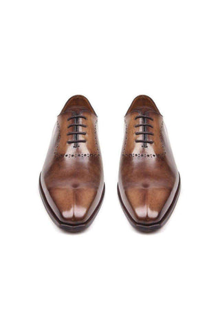 Paul Parkman AG44 Leather Whole-Cut Oxfords (PM6314)
