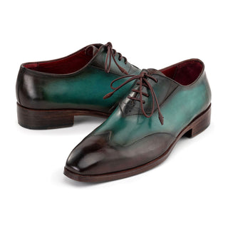 Paul Parkman AL32 Men's Shoes Patina Leather Wing-Tip Oxford (PM6464)-AmbrogioShoes