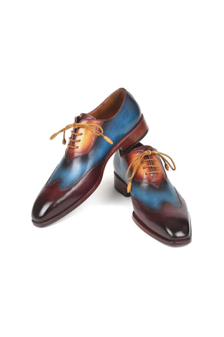Paul Parkman AL32 Patina Leather Wing-Tip Oxford (PM6464)-AmbrogioShoes