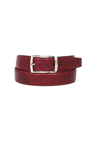 Paul Parkman B02 Men's Crocodile Embossed Calfskin Leather Belt (PMB207)