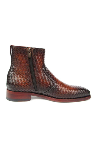 Paul Parkman BT269 Woven Leather Welted Zipper Boots (PM6402)