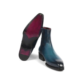 Paul Parkman BT3955 Calf-Skin Leather Zipper Boots (PM6343)-AmbrogioShoes