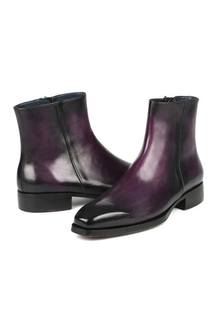 Paul Parkman BT3955 Calf-Skin Leather Zipper Boots (PM6343)