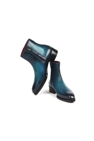 Paul Parkman BT3955 Leather Zipper Boots (PM6343)
