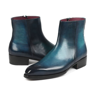 Paul Parkman BT3955 Men's Shoes Calf-Skin Leather Zipper Boots (PM6343)-AmbrogioShoes