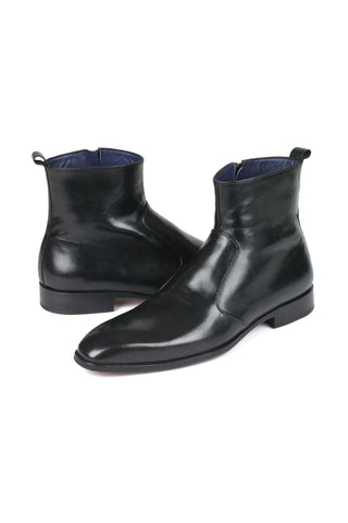 Paul Parkman BT48 Burnished Calf-Skin Leather Zipper Boot (PM5601)-AmbrogioShoes