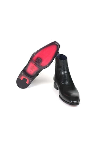 Paul Parkman BT48 Burnished Calf-Skin Leather Zipper Boot (PM5601)-AmbrogioShoes