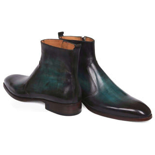 Paul Parkman BT48 Burnished Calf-Skin Leather Zipper Boot (PM5601)-AmbrogioShoes