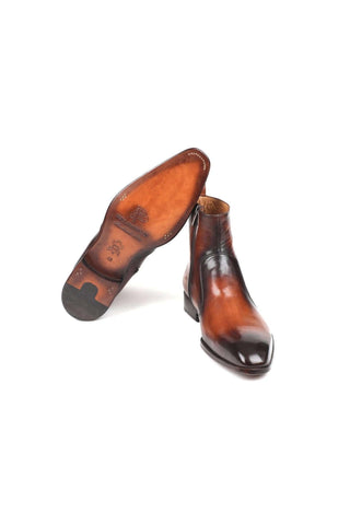Paul Parkman BT48 Burnished Calf-Skin Leather Zipper Boot (PM5601)-AmbrogioShoes