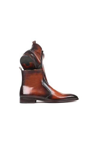 Paul Parkman BT48 Burnished Calf-Skin Leather Zipper Boot (PM5601)-AmbrogioShoes