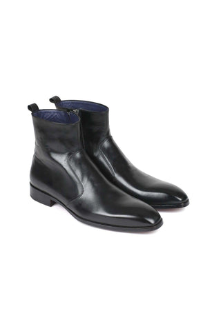 Paul Parkman BT48 Burnished Calf-Skin Leather Zipper Boot (PM5601)-AmbrogioShoes