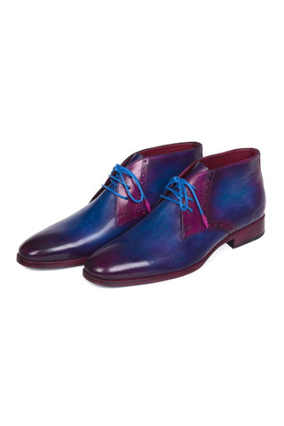 Paul Parkman Blue & Purple Chukka Boots (PM5613)