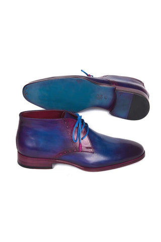Paul Parkman Blue & Purple Chukka Boots (PM5613)