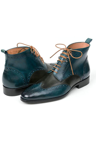 Paul Parkman CH777 Calf-Skin Leather Wing-Tip Ankle Boots (PM6140)